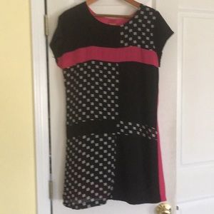 Cute flirty Takho pink and black dress